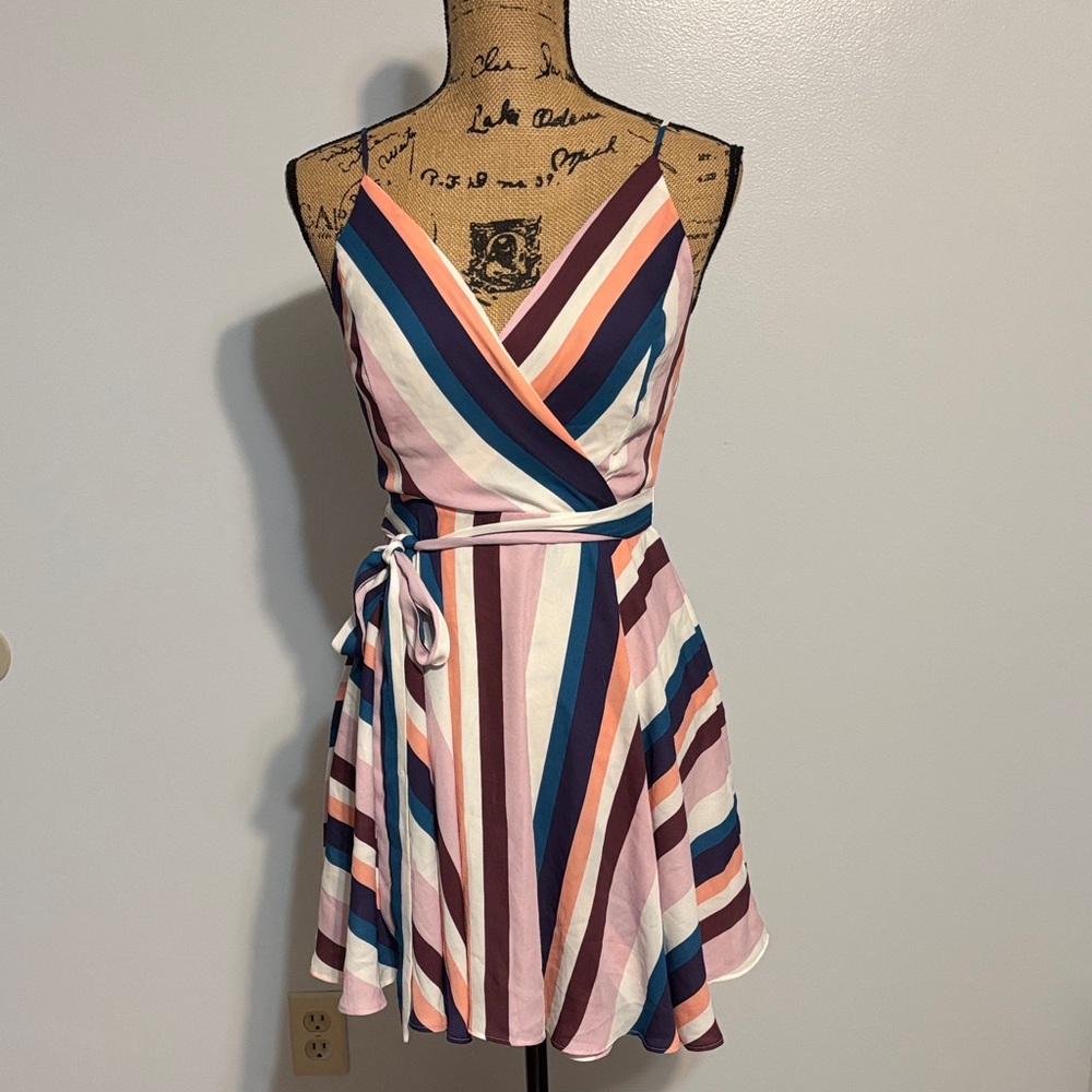 Ash Multicolor Striped Dress